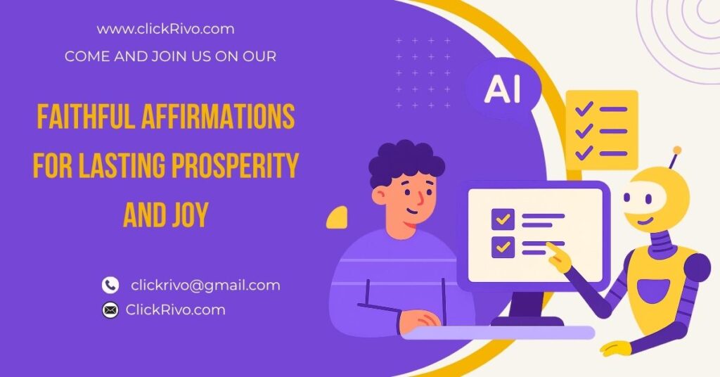 Faithful Affirmations for Lasting Prosperity and Joy